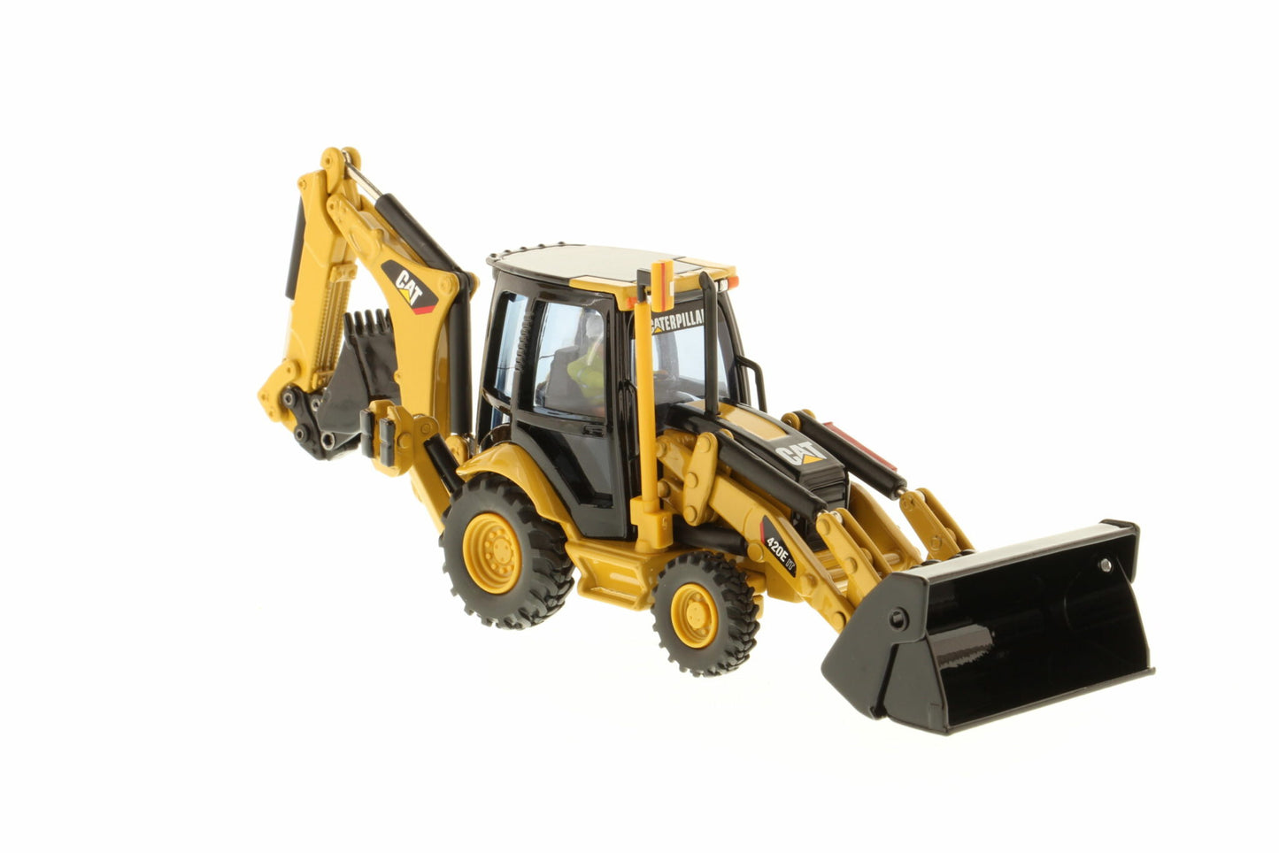 Cat Diecast 420E IT Backhoe Loader with work tools