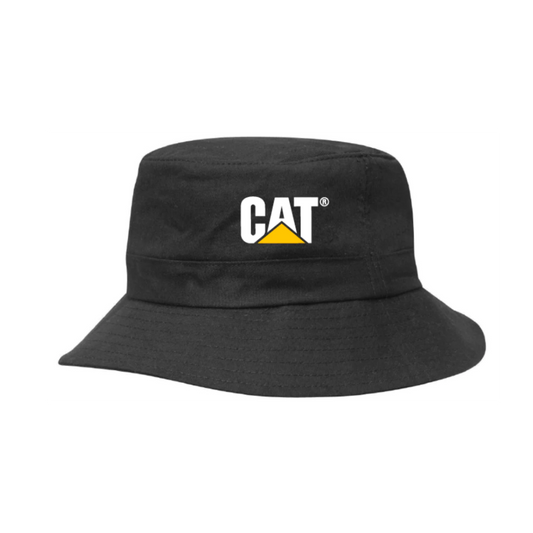 Kids Black Twill Bucket Hat