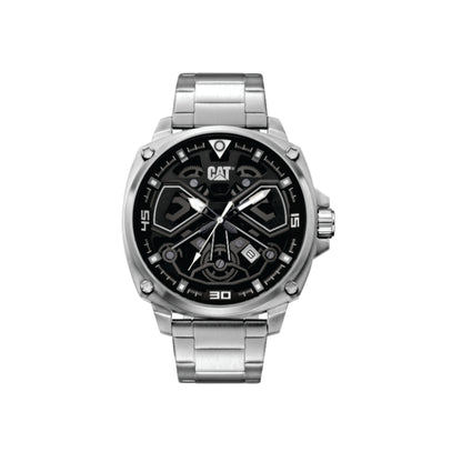 AJ Watch Black/White Stainless Strap