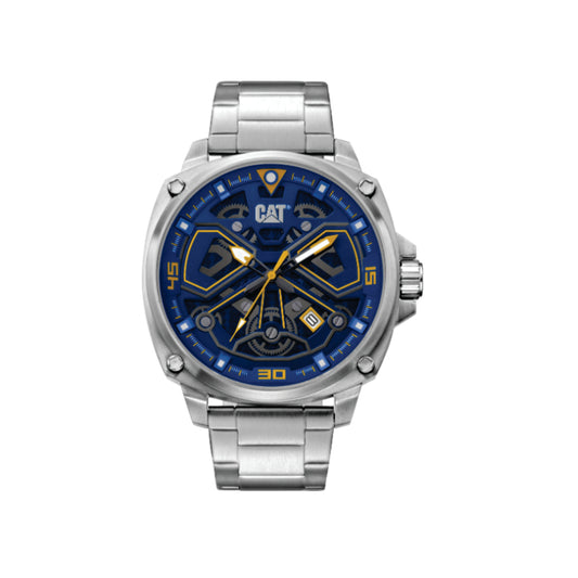 AJ Watch Blue/Yellow Stainless Strap
