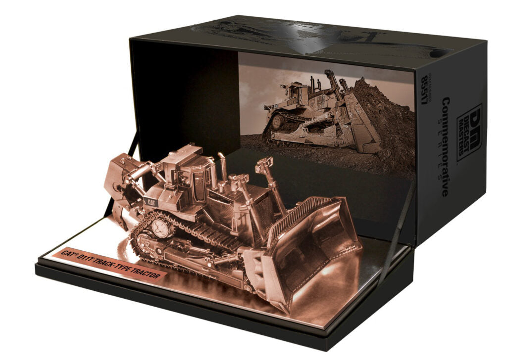 Cat Diecast D11T Track-Type Tractor Commemorative Edition Copper Plated