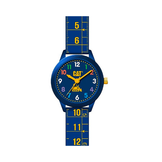 Cat Kids Blue with blue Silicone Watch