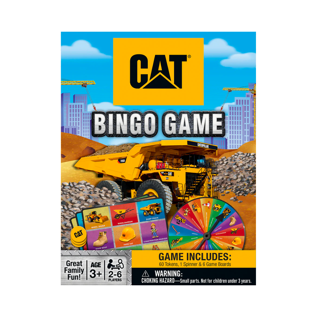 Cat Earthmoving Machines Bingo Game