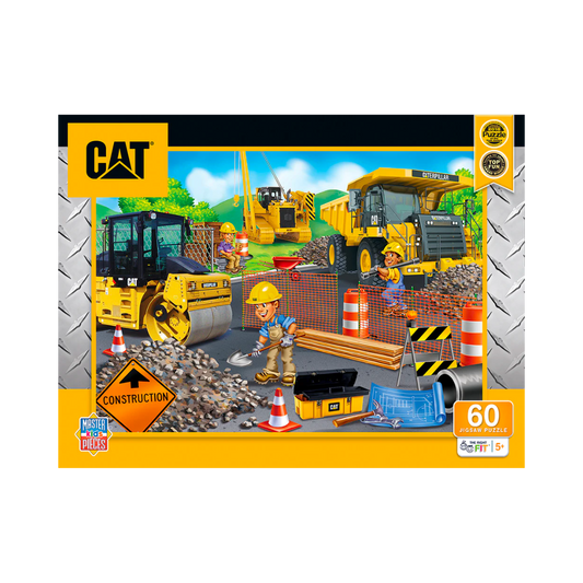 Cat Parking Lot Puzzle 60Pc Earthmoving Machines