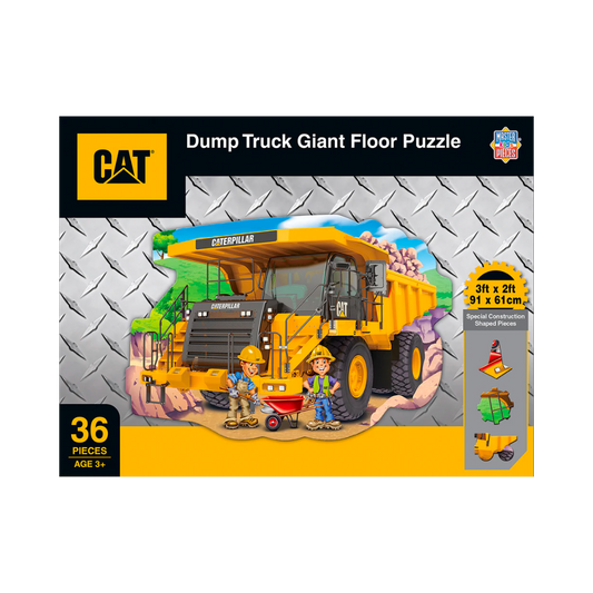 Cat Dump Truck 36Pc Floor Puzzle Earthmoving Machines