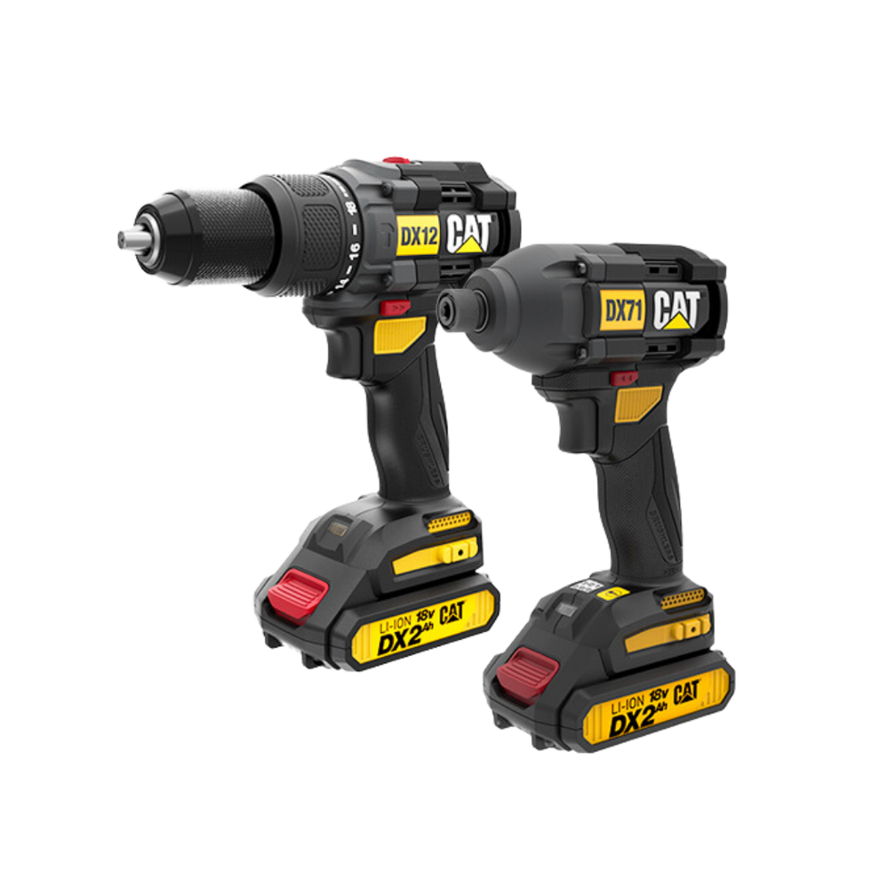 Cat 18V 2in1 Hammer Drill & Impact Driver Kit WesTrac Shop