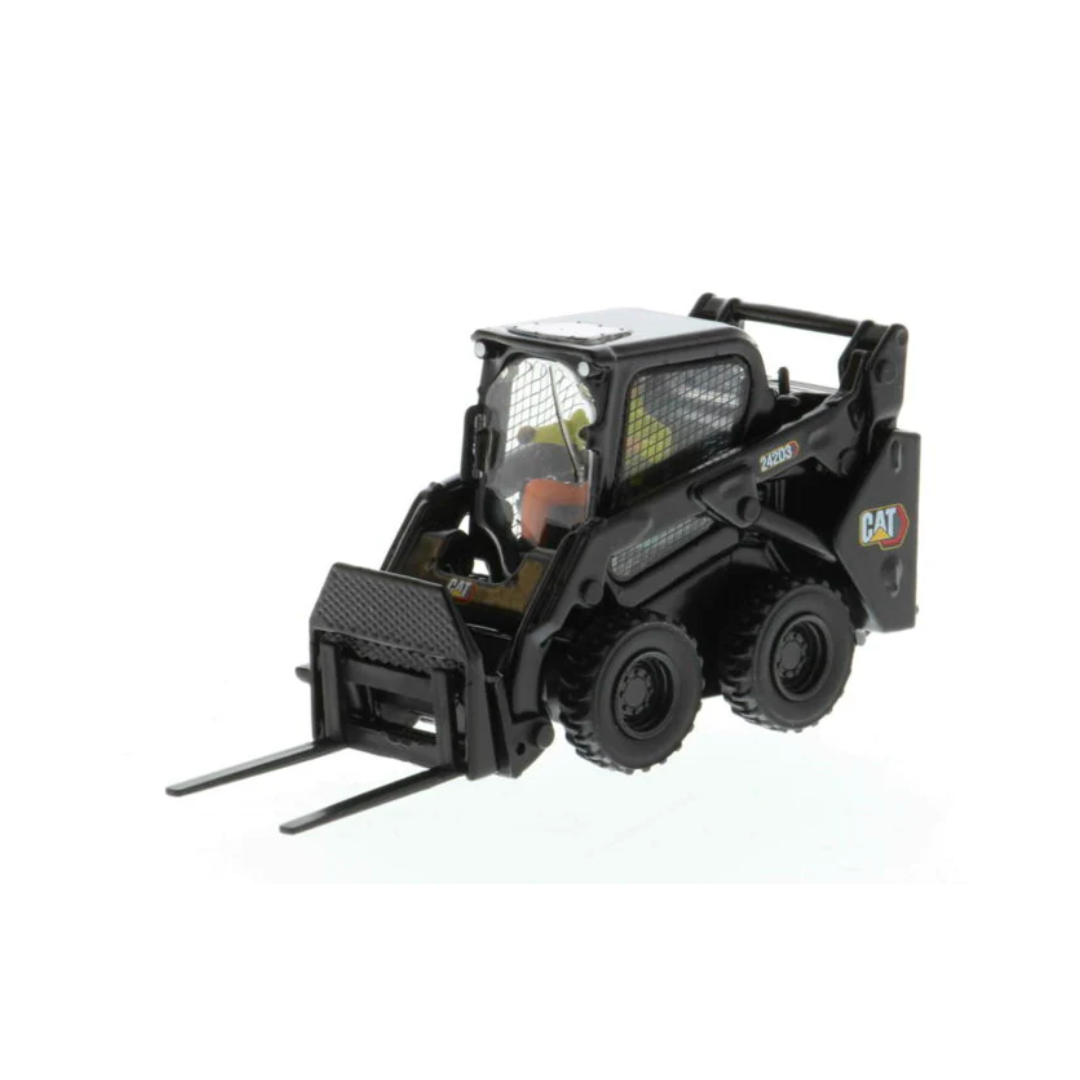 Cat Diecast 242D3 Skid Steer Loader Special Black Finish