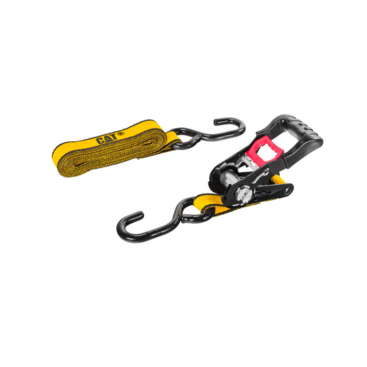 Cat 2pc. 2.5 CM X 3.6M Ratchet Tie Down 227Kg/681Kg