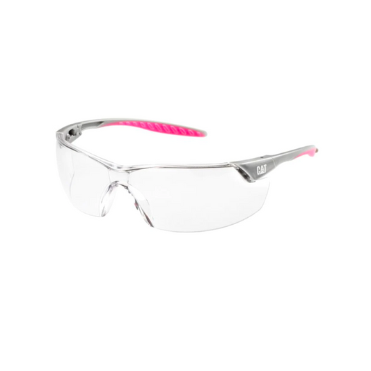 Cat Rebel Safety Pink Glasses Clear Anti-Fog