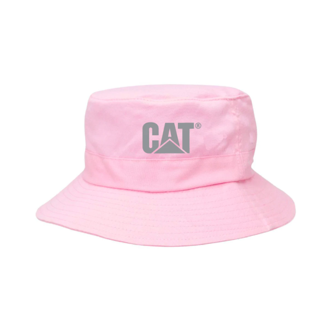 Kids Pink Twill Bucket Hat